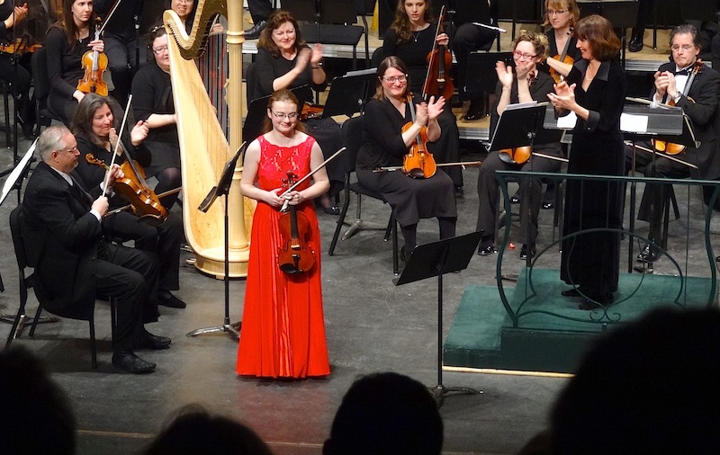 Rosie with the National Youth Orchestra of the USA